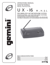 Gemini UX-16M Manuel utilisateur