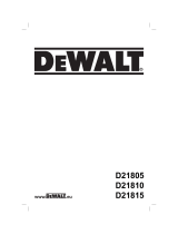 DeWalt D21805 Le manuel du propriétaire