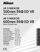 Nikon AF-I Nikkor 500 mm f/ 4 D IF ED Lens Le manuel du propriétaire