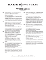 Sanus VISIONMOUNT COMPONENT SHELF-VF2021VF2022 Le manuel du propriétaire