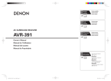 Denon AVR-391 Le manuel du propriétaire