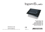 JBSYSTEMS BPM 6 USB Le manuel du propriétaire