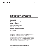 Sony Car Speaker SS-SP42FW Manuel utilisateur