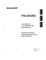 Sharp PN-655RE Le manuel du propriétaire