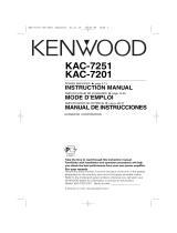 Kenwood KAC-7251/7201 Manuel utilisateur