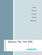 Siemens Motion 701 BTE Le manuel du propriétaire