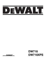 DeWalt DW718 T 5 Le manuel du propriétaire
