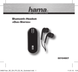 Hama BLUETOOTH-HEADSET DUO-STEREO Le manuel du propriétaire
