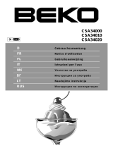 Beko CSA34000 Le manuel du propriétaire