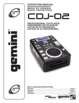 Gemini CDJ-02 Le manuel du propriétaire