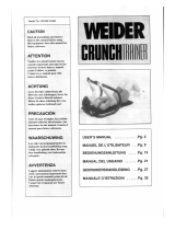 Weider WEMC10263 Le manuel du propriétaire
