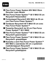 Toro Flex-Force Power System 60V MAX 55cm Recycler Lawn Mower Manuel utilisateur