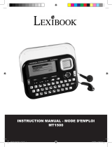 Lexibook MT1500 Le manuel du propriétaire