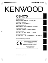 Kenwood CS-X70 Le manuel du propriétaire