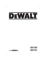 DeWalt D 21721 Le manuel du propriétaire
