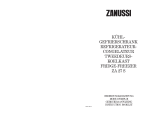 Zanussi ZA27S Le manuel du propriétaire
