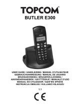 Topcom Butler E300 Le manuel du propriétaire