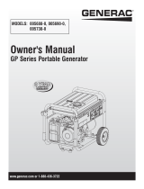 Generac GP5000 0056880 Manuel utilisateur