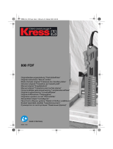 Kress 800 FDF Le manuel du propriétaire