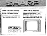 Sharp dv 25071 Le manuel du propriétaire