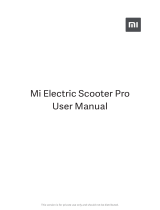 Xiaomi DDHBC02NEB Electric Scooter Pro Manuel utilisateur