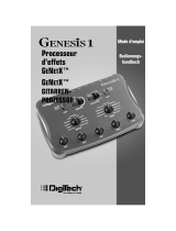 DigiTech GENESIS1 Le manuel du propriétaire