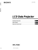 Sony LCD Dtat Projector Manuel utilisateur