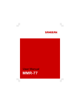 Sangean MMR-77 Le manuel du propriétaire