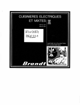 Brandt 604D22 Le manuel du propriétaire