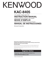 Kenwood KAC-8405 Manuel utilisateur
