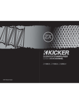 Kicker ZX1000.1 Le manuel du propriétaire