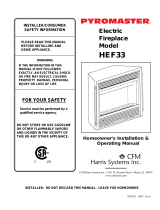 pyromaster HEF33 Homeowner's Installation & Operating Manual