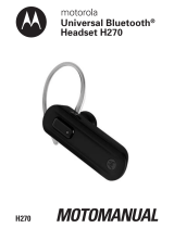 Motorola H270 - Headset - Over-the-ear Manuel utilisateur