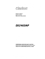 Clarion DXZ465MP Le manuel du propriétaire