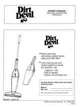Dirt Devil M083400 Le manuel du propriétaire