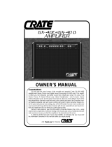 Crate Amplifiers GX-40D Manuel utilisateur