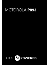 Motorola P893 Manuel utilisateur