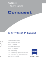 Zeiss Conquest 8x20B T* Compact Instructions For Use Manual