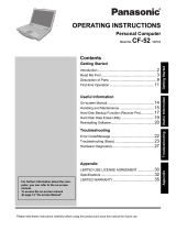 Panasonic CF-74GCDBDJM Operating Instructions Manual