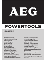 AEG HBS 1000 E Le manuel du propriétaire