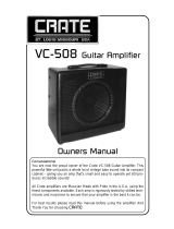 Crate Amplifiers VC-508 Manuel utilisateur