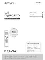 Sony BRAVIA KDL-52NX800 Setup Manual