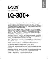 Epson LQ-300 - Impact Printer Guide de démarrage rapide