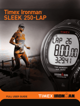 Timex Ironman SLEEK 250-LAP Full User Manual