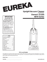 White 4870PZ - Eureka Boss SmartVac Bagged Upright Vacuum Cleaner Le manuel du propriétaire