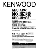 Kenwood KDC-X492 - eXcelon Radio / CD Manuel utilisateur