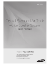 Samsung Crystal Surround Air Track HW-F450 Manuel utilisateur