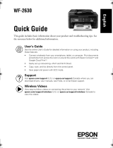 Epson WorkForce WF-2630 Quick Manual
