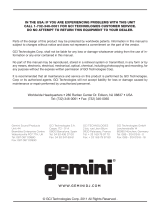 Gemini CDJ-700 Manuel utilisateur
