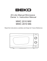 Beko MWC 2010 MW Le manuel du propriétaire